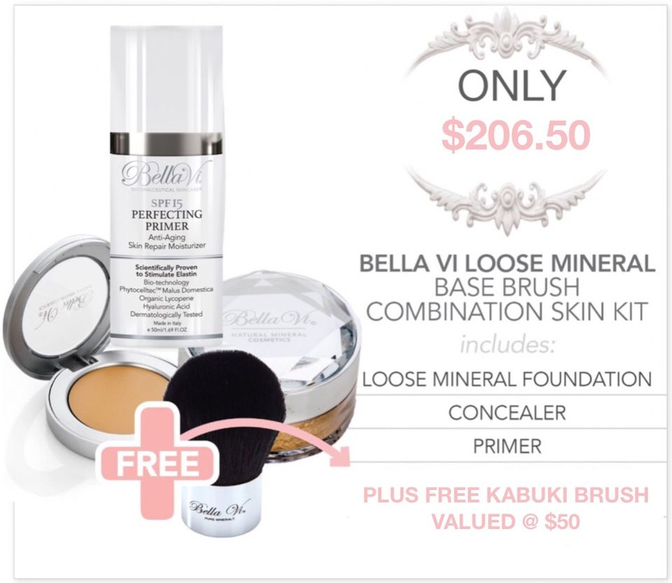 Bella Vi Loose Base Brush Combination Skin Kit