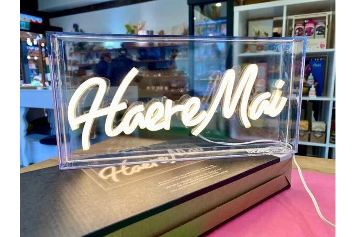 Moana Road Kia Ora & Haere Mai Neon Signs