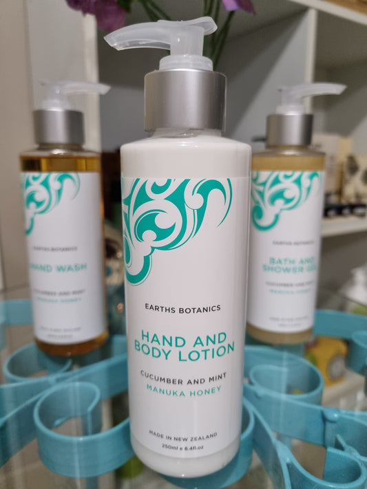 Earth Botanics Hand & Body Lotion - Cucumber & Mint