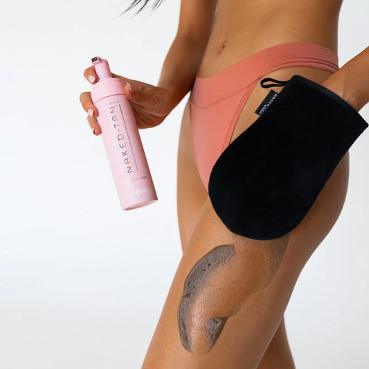 Tan Applicator Mitts