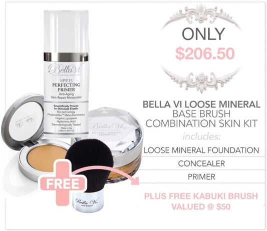 Bella Vi Loose Base Brush Combination Skin Kit