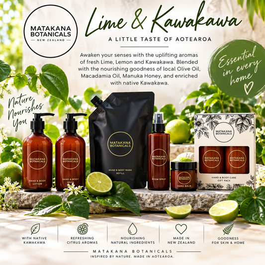 Lime & Kawakawa Hand & Body Lotion Pump - Matakana Botanicals **COMING SOON**