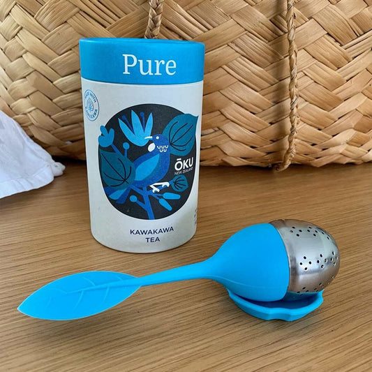 Oku Tea and Stainless Steel Leaf Infuser