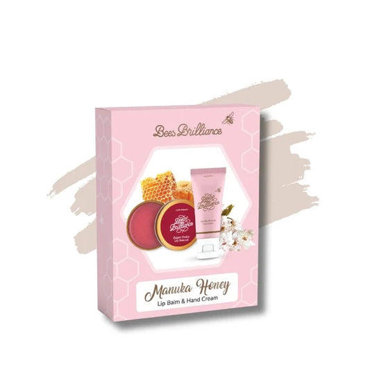 Bees Brilliance Manuka Honey Lip Balm & Hand Cream Set