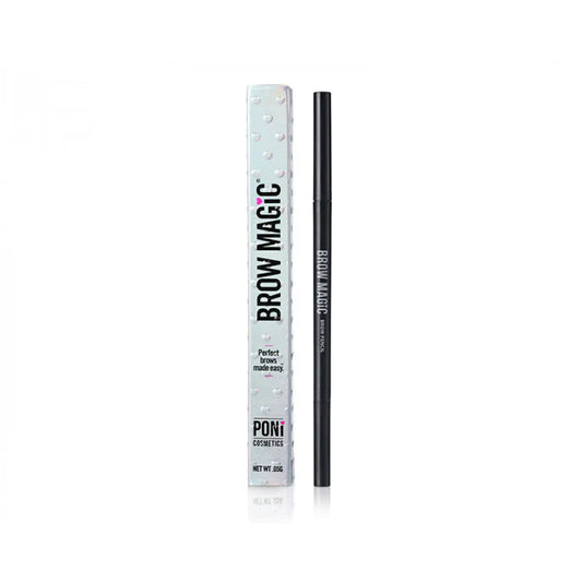 Brow Magic pencil and packaging on a white background