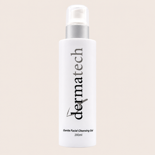 Dermatech Gentle Facial Cleansing Gel 200ml bottle on a clean background