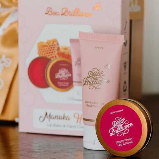 Bees Brilliance Manuka Honey Lip Balm & Hand Cream Set