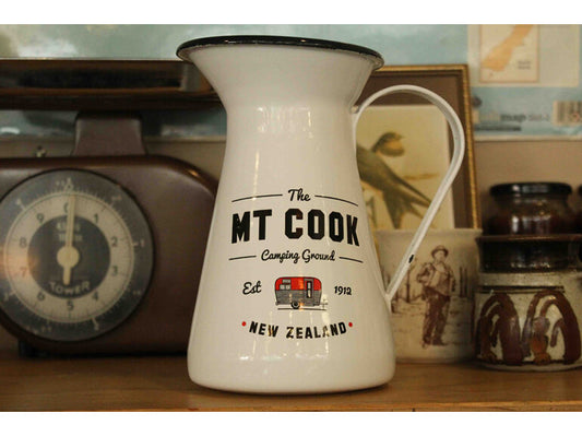 Moana Road Mt Cook Enamel Water Jug