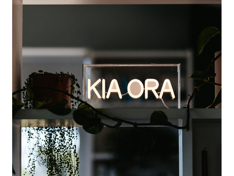 Moana Road Kia Ora & Haere Mai Neon Signs