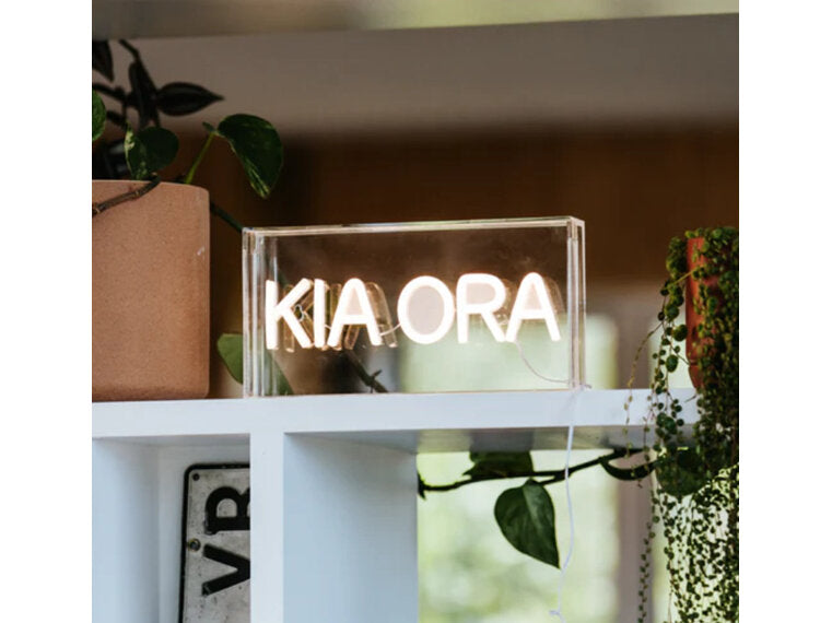 Moana Road Kia Ora & Haere Mai Neon Signs