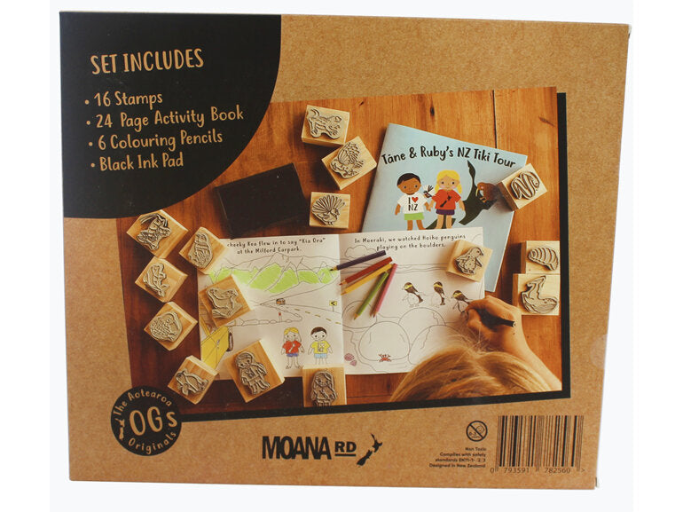 Stamp Kit Tane and Rubys NZ Tiki Tour