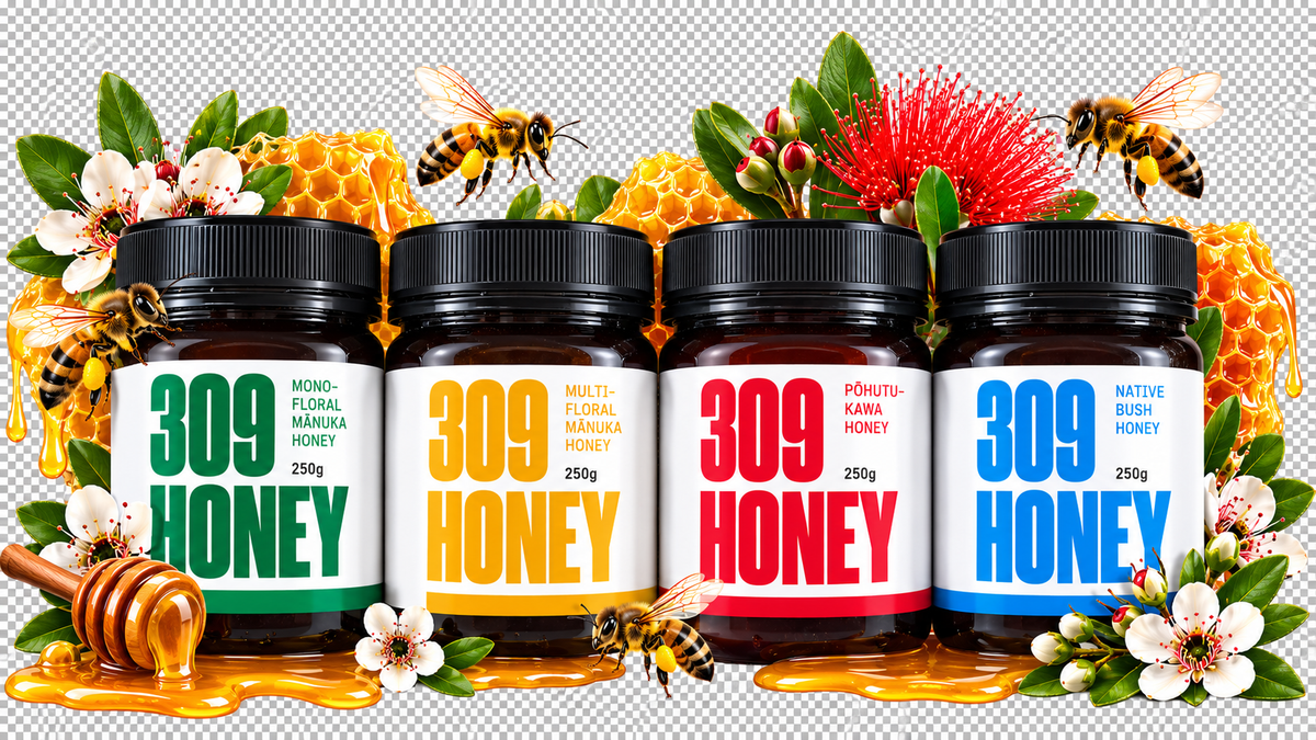 New Zealand Coromandel Honey - 309 Honey Gift Packs