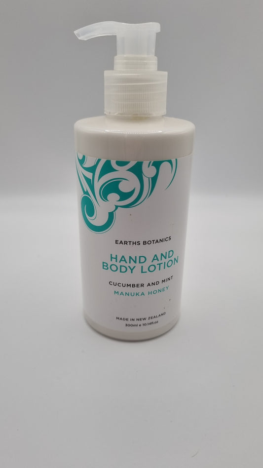 Earth Botanics Hand & Body Lotion - Cucumber & Mint