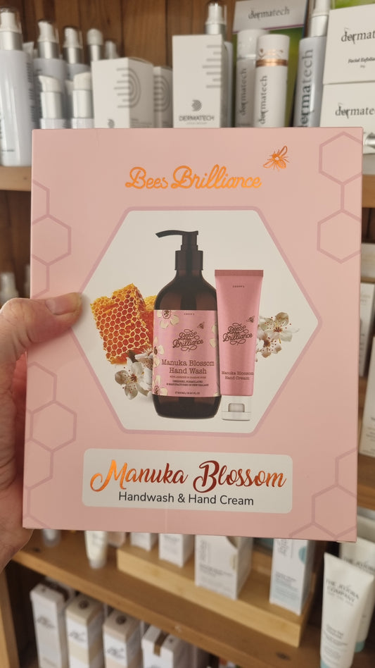 Bees Brilliance Gift Pack Manuka Blossom Hand Wash & Handcreme