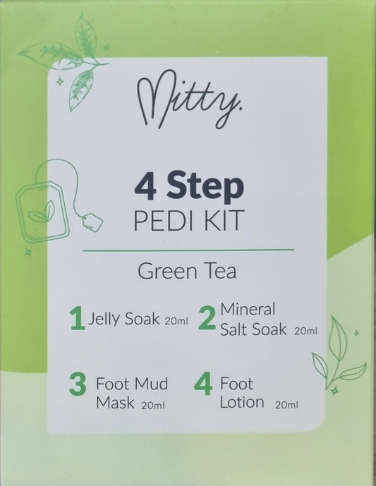 Mitty 4 Step Pedi Kit - Green Tea